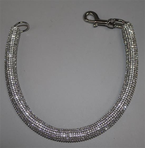 A Swarovski crystal necklace.